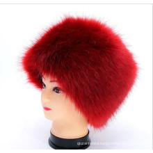 Russian Style Fox Faux Fur Headband for Women Winter Earwarmer Earmuff Hat Ski Headband Hat Fluffy Snow Cap
